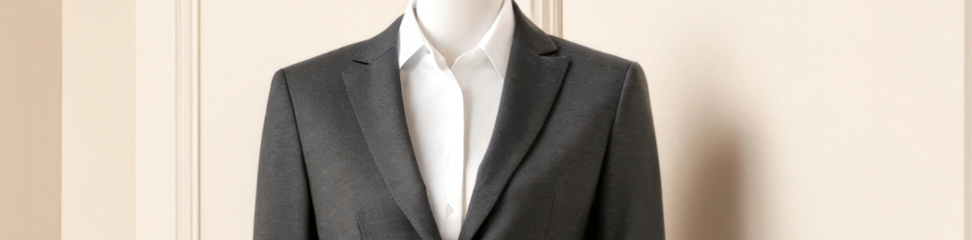 Women's Charcoal Skirt Suit Banner-Jyntrava